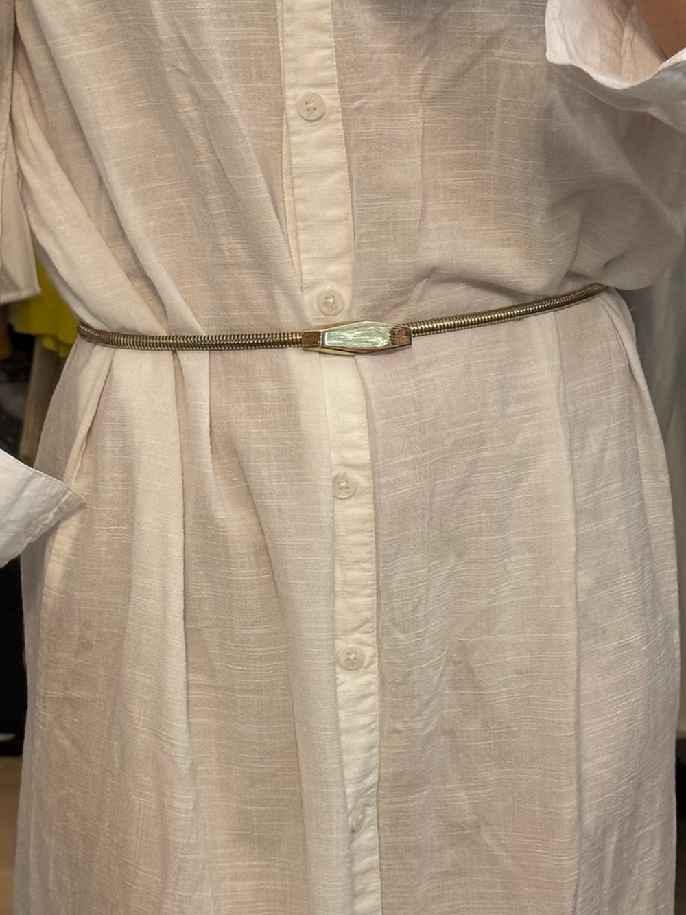 Vintage Gold Metallic Belt